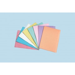 Plasdent 2-Ply + Poly Back 13" x 18" (500pcs/box) - PINK